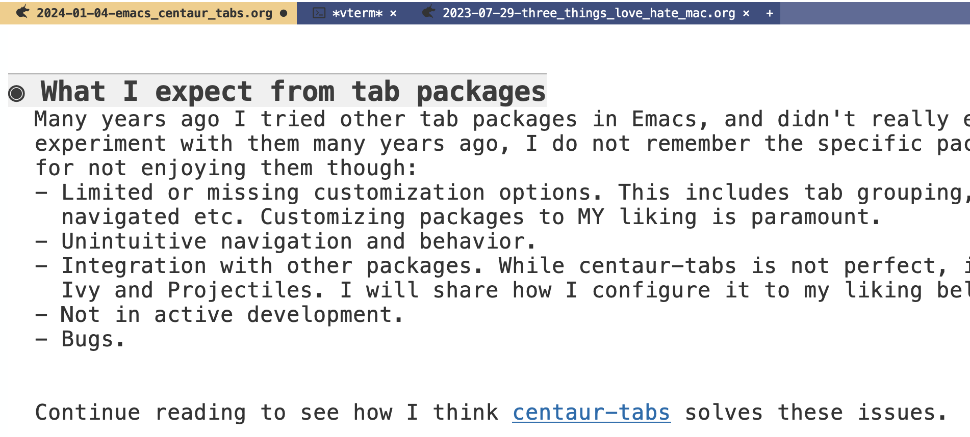centaur-tabs when we edit contents the tab is showing.